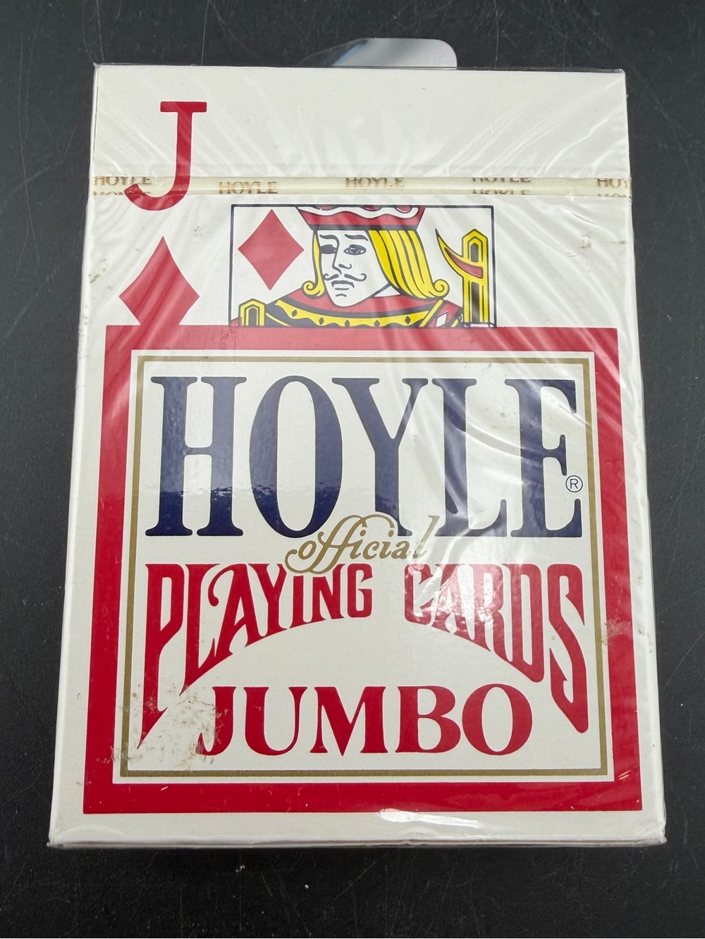 Vtg Sealed Hoyle Jumbo Playing Cards Nevada Finish St Paul MN Discontinued